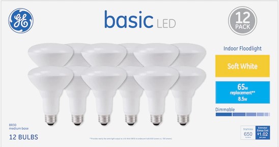 Best Flood Light Bulbs - GE Basic BR30 LED