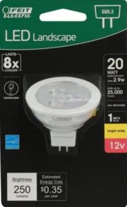 Feit landscape light bulb in packaging