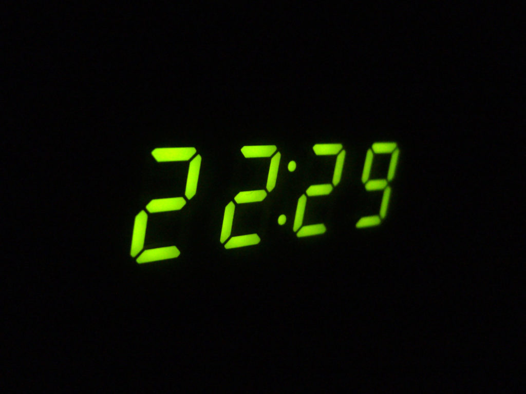 LED Green Clock