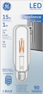 Best Refrigerator Light Bulbs - GE Appliance LED 15W Packaging